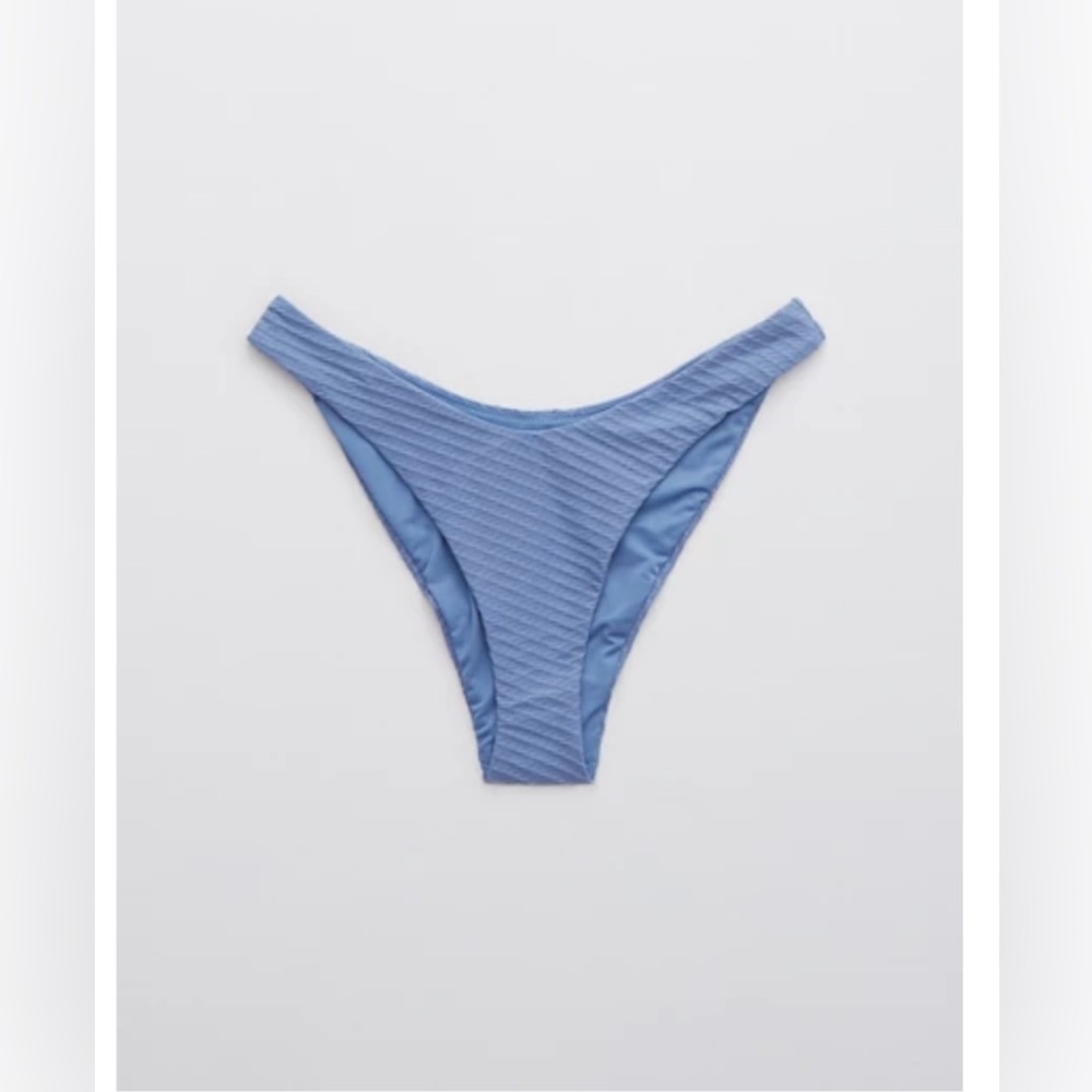 Aerie Jacquard Super High Cut Cheekiest Bikini Bottom